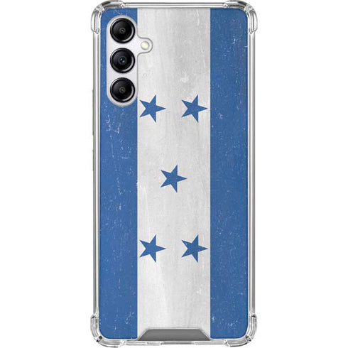 Honduras Flag Distressed Galaxy A15 5G Clear Case